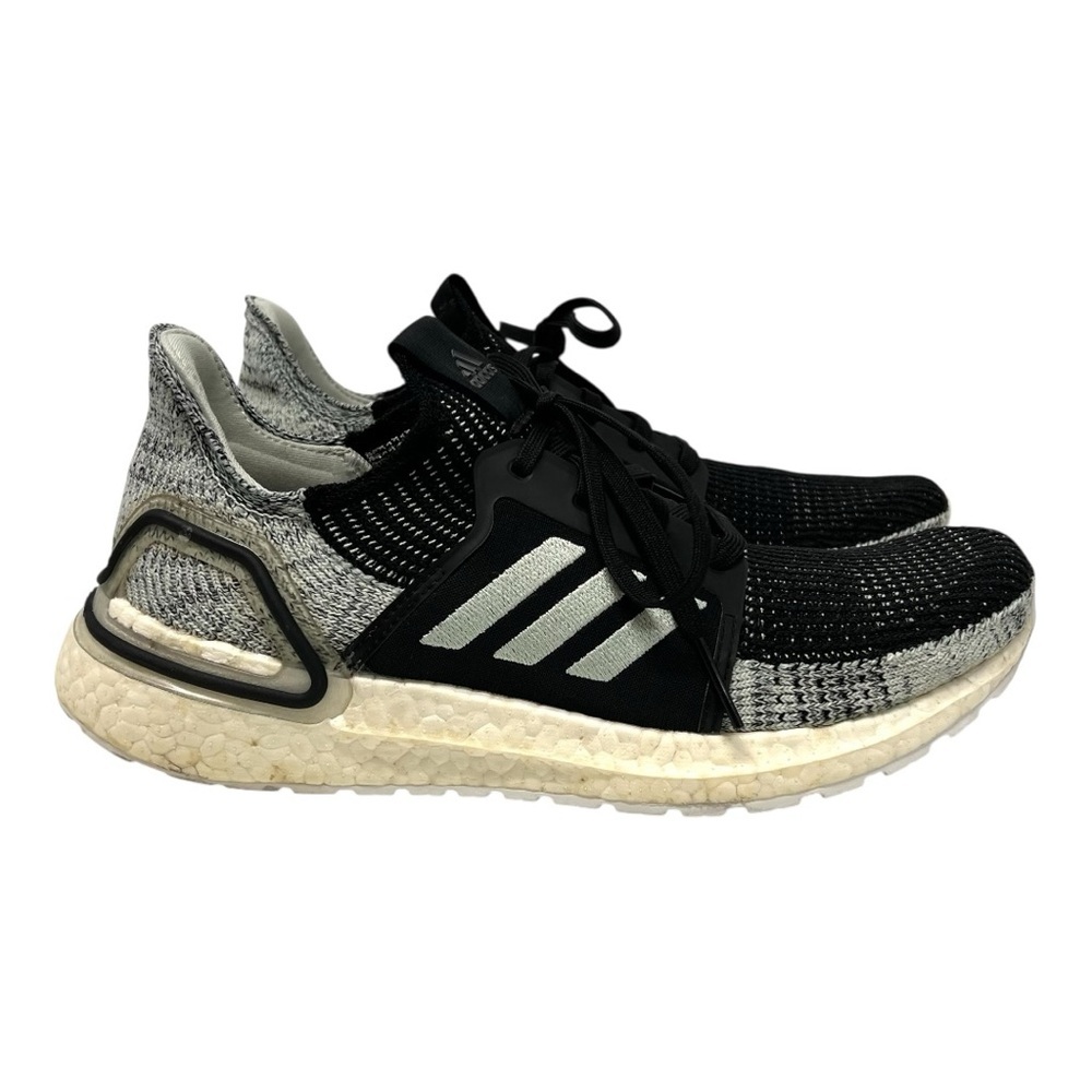 Adidas UltraBoost 19 Linen Green Black Oreo Athletic Running Shoes Women’s 8.5 - Picture 6 of 15